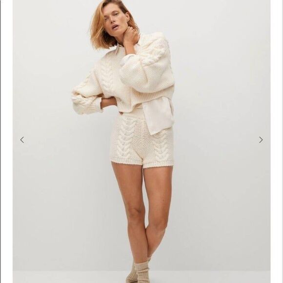 MNG Cable-knit shorts - Picture 8 of 12